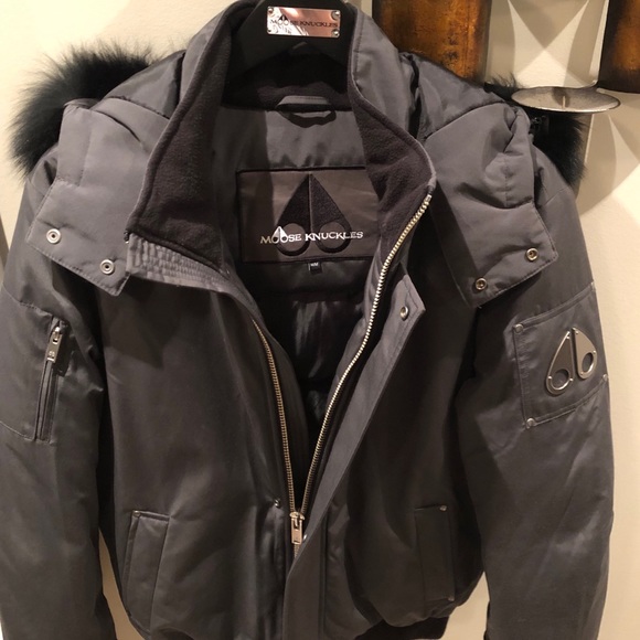 Grey moose knuckle jacket Size:M - Picture 3 of 8